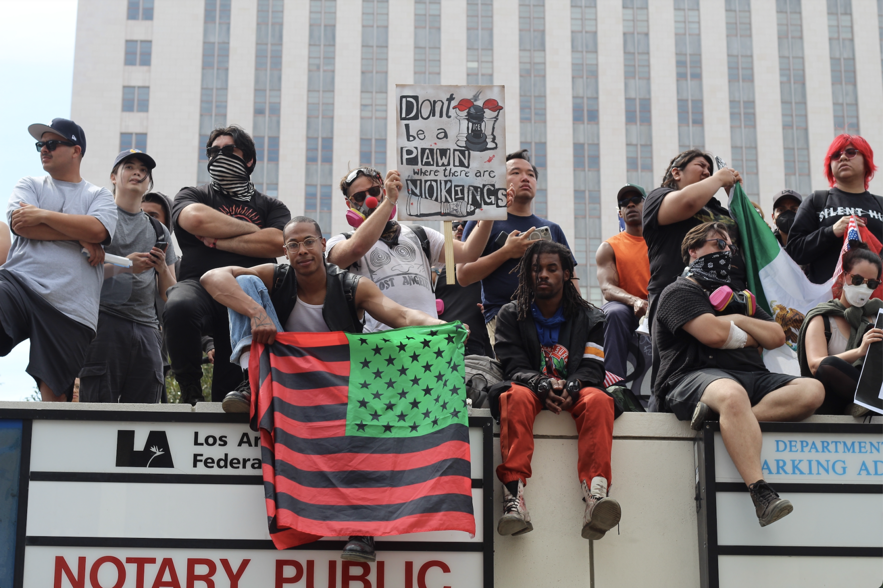Pan African American flag